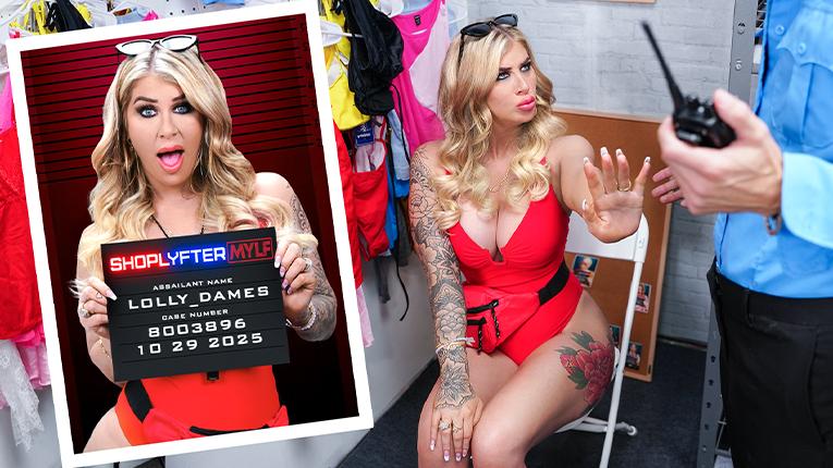 Lolly Dames' Risky Lifeguard Scandal: Big Ass MILF Gets Caught & Fucked