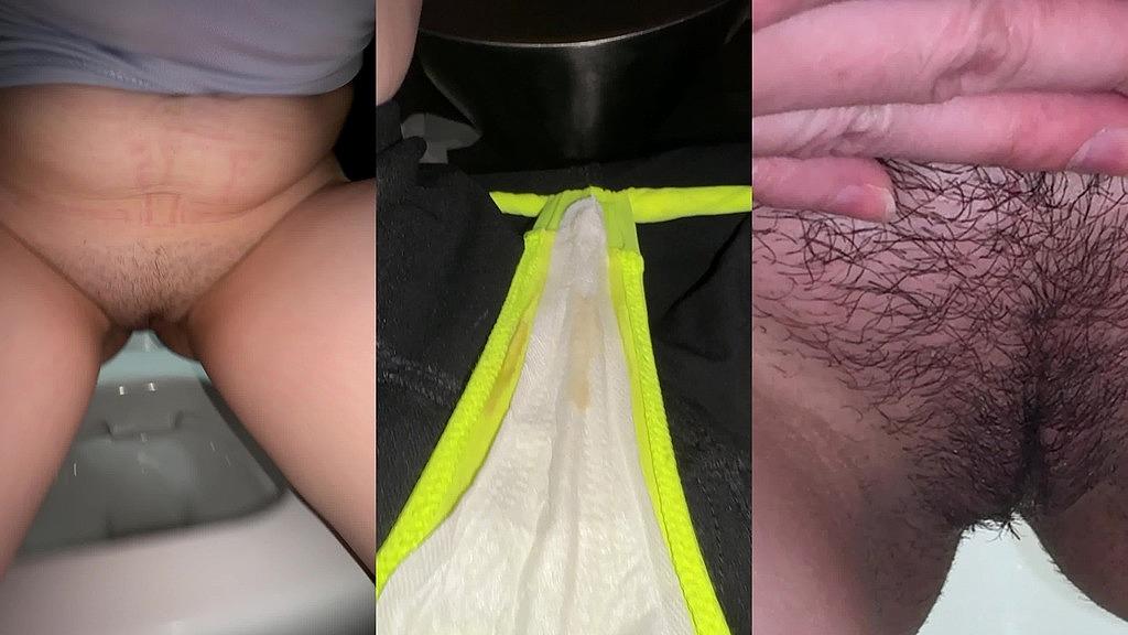 JuliaVeil's Public Peeing Compilation - HD Close-ups of Wet Panties