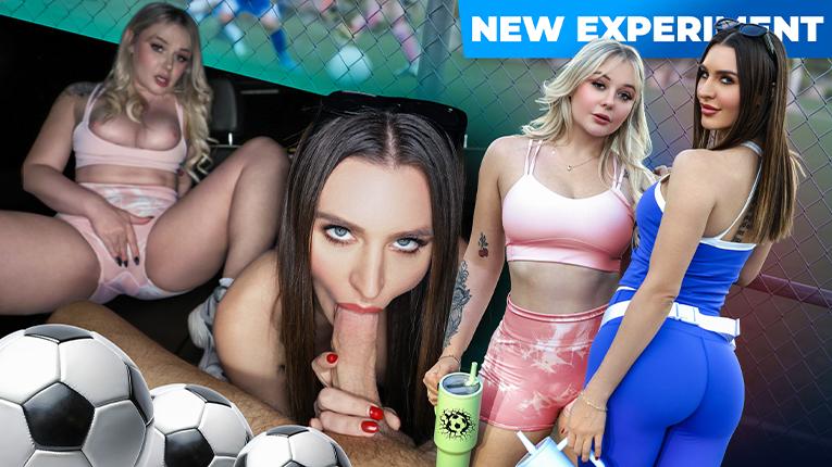 Ella Reese and Lucky Kay Love: Soccer Mom Threesome with Coach - POV & UHD