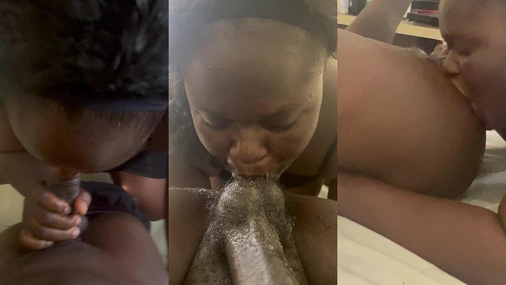 HD Amateur Anal Video: Big Black Tits, Rimming, 2 on 1