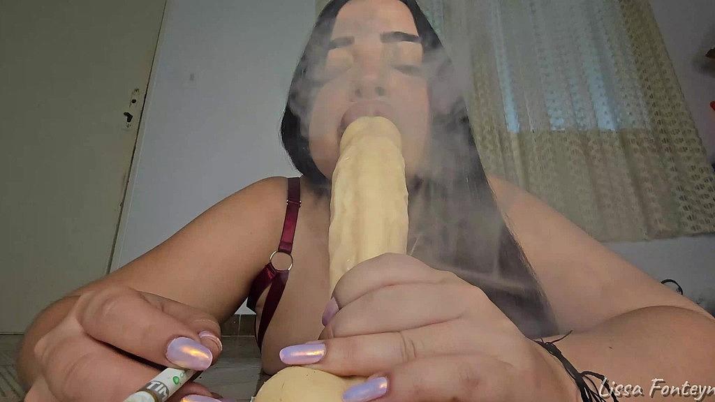 Sweet X Latina's Intense Anal Play with Dildo
