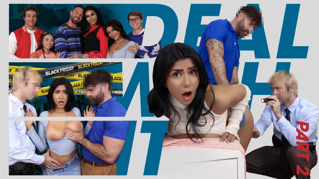 Roxie Sinner's Kinky Black Friday: Caught Stealing & Punished With Threesome