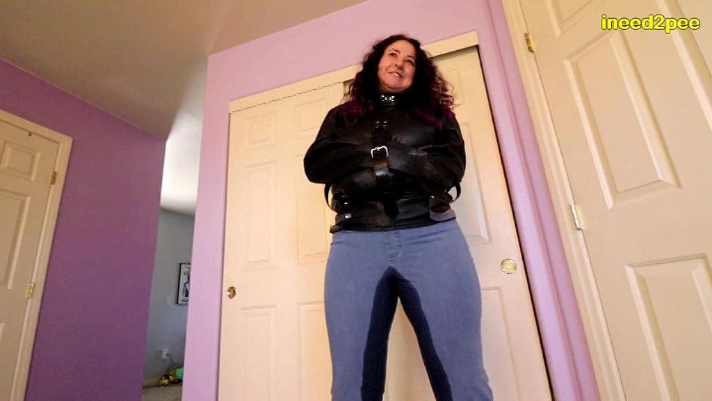 Gia Lovely's Solo Piss Challenge - Wet Denim & Panties