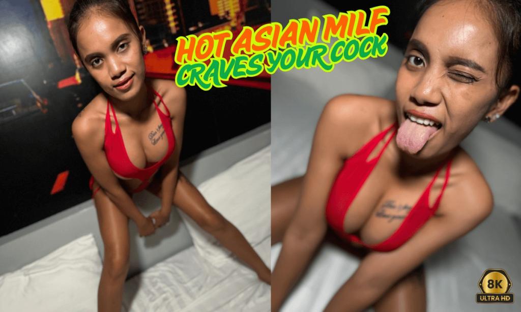 Asian MILF Cherry Lee & Tommy Stone - 8K VR Cow Girl & Reverse Cow Girl