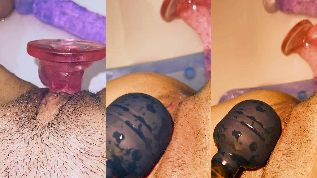 Angelsmit's Hairy Pussy Massage in HD - Piss and Vibrator Solo Session