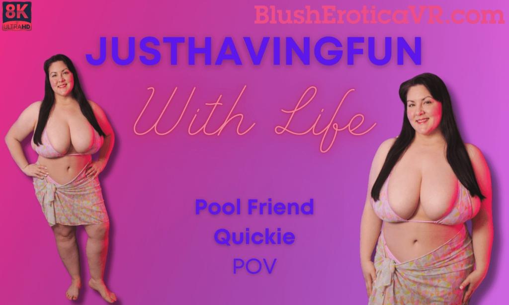 Justhavingfunwithlife - Brunette with Huge Boobs in 180° 60FPS VR Video
