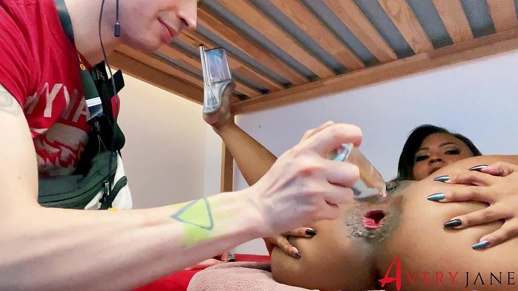 Avery Jane and Falco White's Extreme Interracial Anal Gaping Session