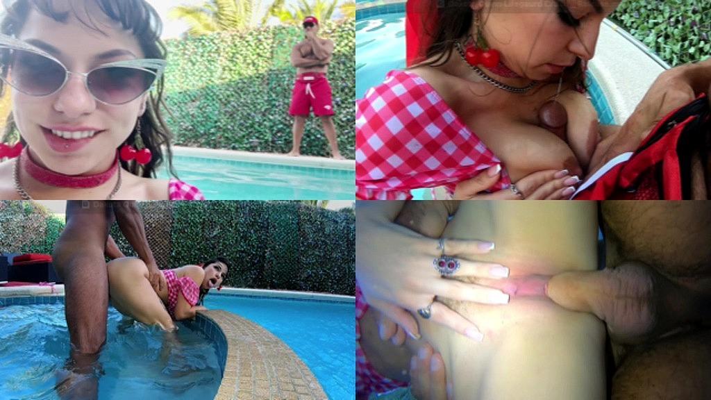 Richard Glaze and Dakota Quinn in Hardcore Poolside Sex: Brunette MILF's Big Ass HD