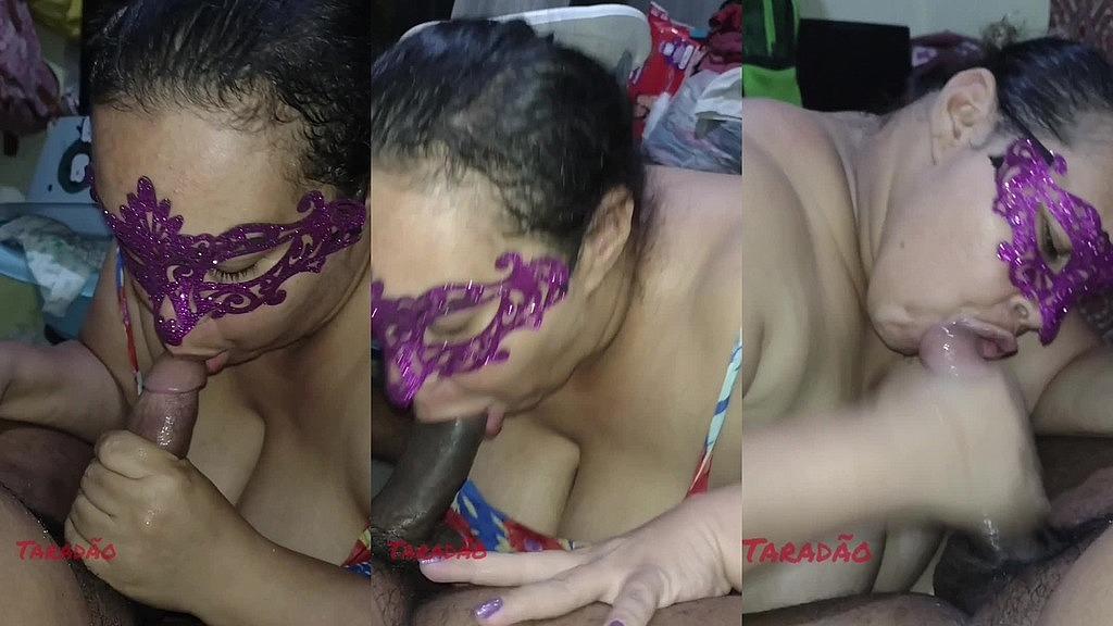 Lingerie Carnival: HD Big Boob Latina Deep Throat & Cum Swallowing