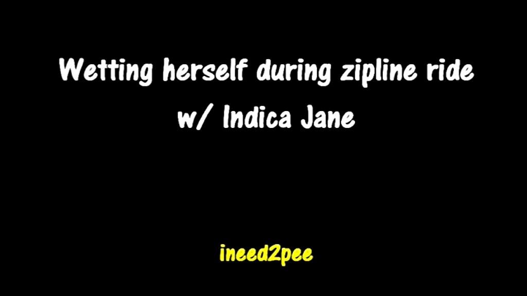 Indica Jane's Embarrassing Zipline Accident: Holding It In Goes Wrong
