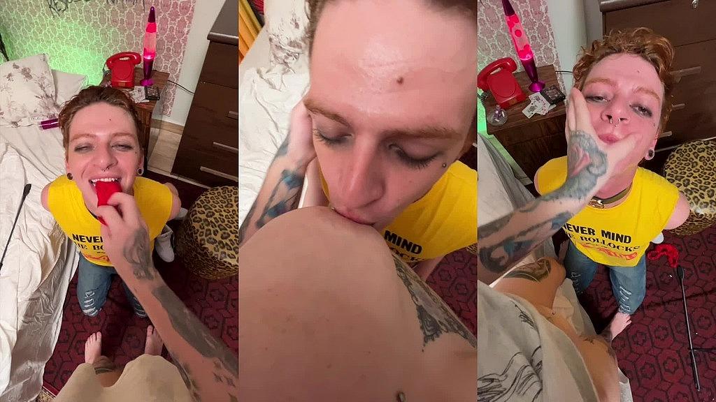 Tonny231 and Joy Ski's Female Dominance: HD Foot Fetish Rimming Video