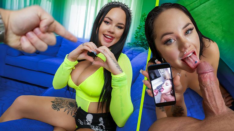 Madalina Moon's Stepson Seduction: POV Big Ass Teen Blowjob (UHD)